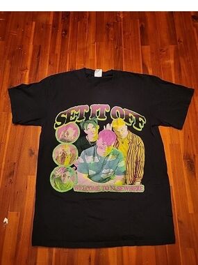 Set It Off Welcome To Elsewhere Tshirt Size M Port & Company Good Used Cond